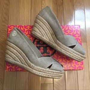 Tory Burch Filipa Espadrille Wedge, Size 7.5